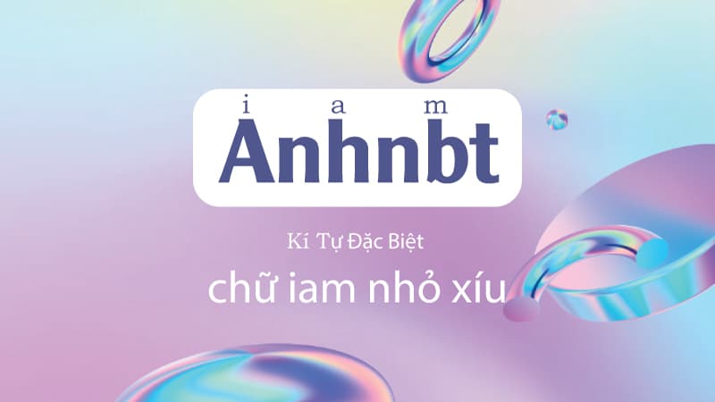 Kí tự đặc biệt I-AM