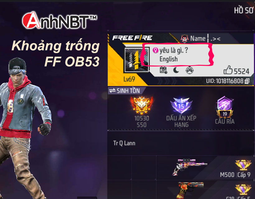 Ảnh thật khoảng trống FF OB53