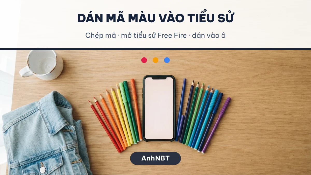 Cách dán mã màu vào tiểu sử Free Fire